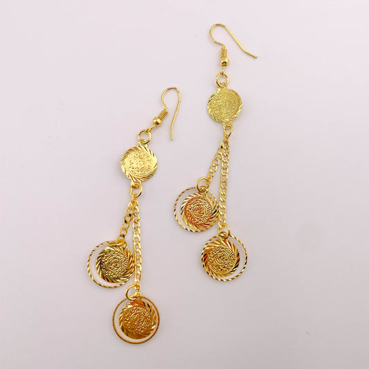 Hawa - Dangle Coin Earrings